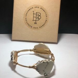 Bourbon and Boweties marbled stone bangle